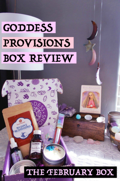 My review for the February box from Goddess Provisions, themed "Faerie Magick" #goddessprovisions #subscriptionbox #witchyblogs #witchythings #selfcareblog #sacredselfcare #divinefeminine