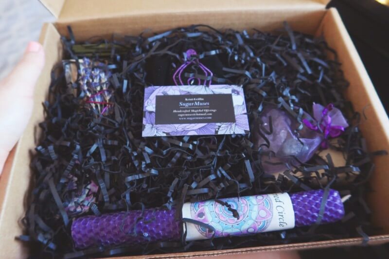 My review of the witchy subscription box SugarMuses for April #witchythings #subscriptionbox #subscriptionboxes #witchyboxes #wicca #wiccan #sacredselfcare