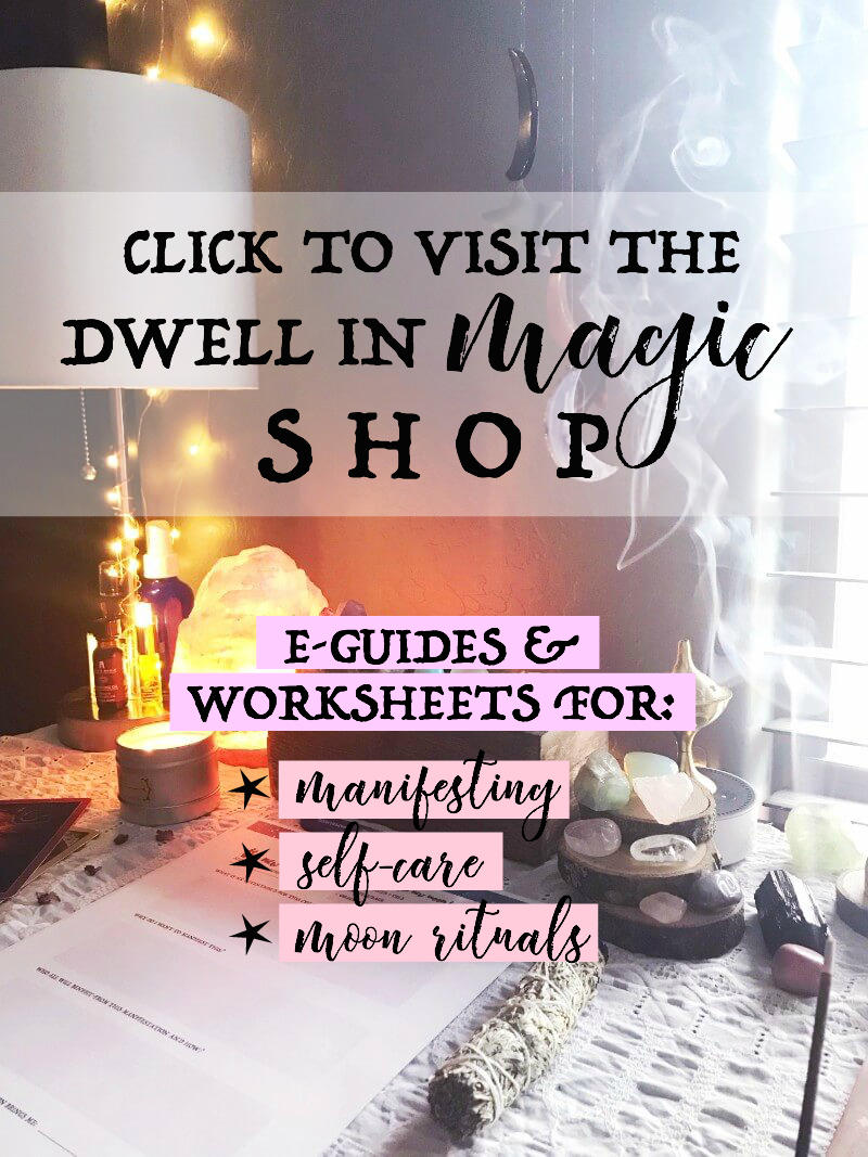The Dwell in Magic Shop carries transformative e-guides & worksheets for manifesting, self-care and moon rituals #manifesting #manifestingtechniques #manifestinglove #manifestinglawofattraction #lawofattractionquotes #lawofattractionvisionboard #lawofattractionandlove #lawofattractionplanner #selfcareroutine #selfcareideas #selfcareproducts #selfcaretips #moonritual #moonrituals #moonritualsmagic #magick