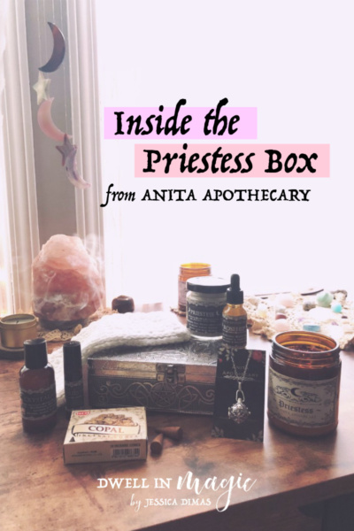 Priestess Box Anita Apothecary #subscriptionbox #witchybox #witchythings #witchcraft #witchywoman #anitaapothecary #dwellinmagic