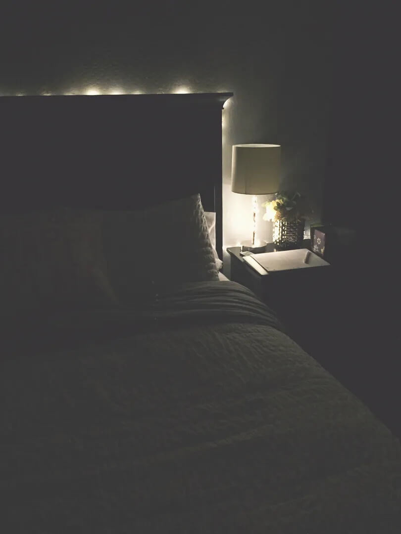Creating a relaxing bedroom for nightly self-care routine