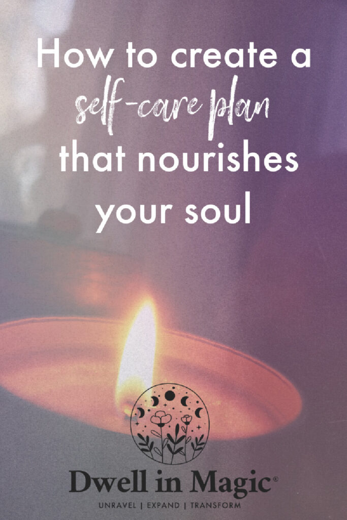 Creating a self-care plan with examples of self-care