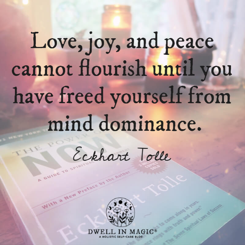 Love, joy, and peace Eckhart Tolle quote