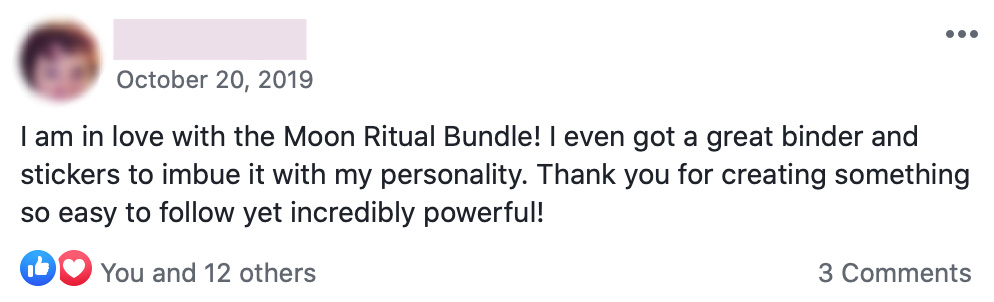 Customer review for Manifesting Magic with the Moon bundle