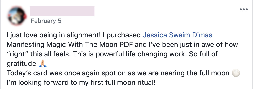 Customer review for Manifesting Magic with the Moon Bundle