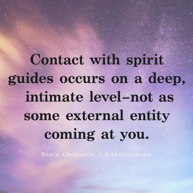 Spirit guides send messages in very subtle ways