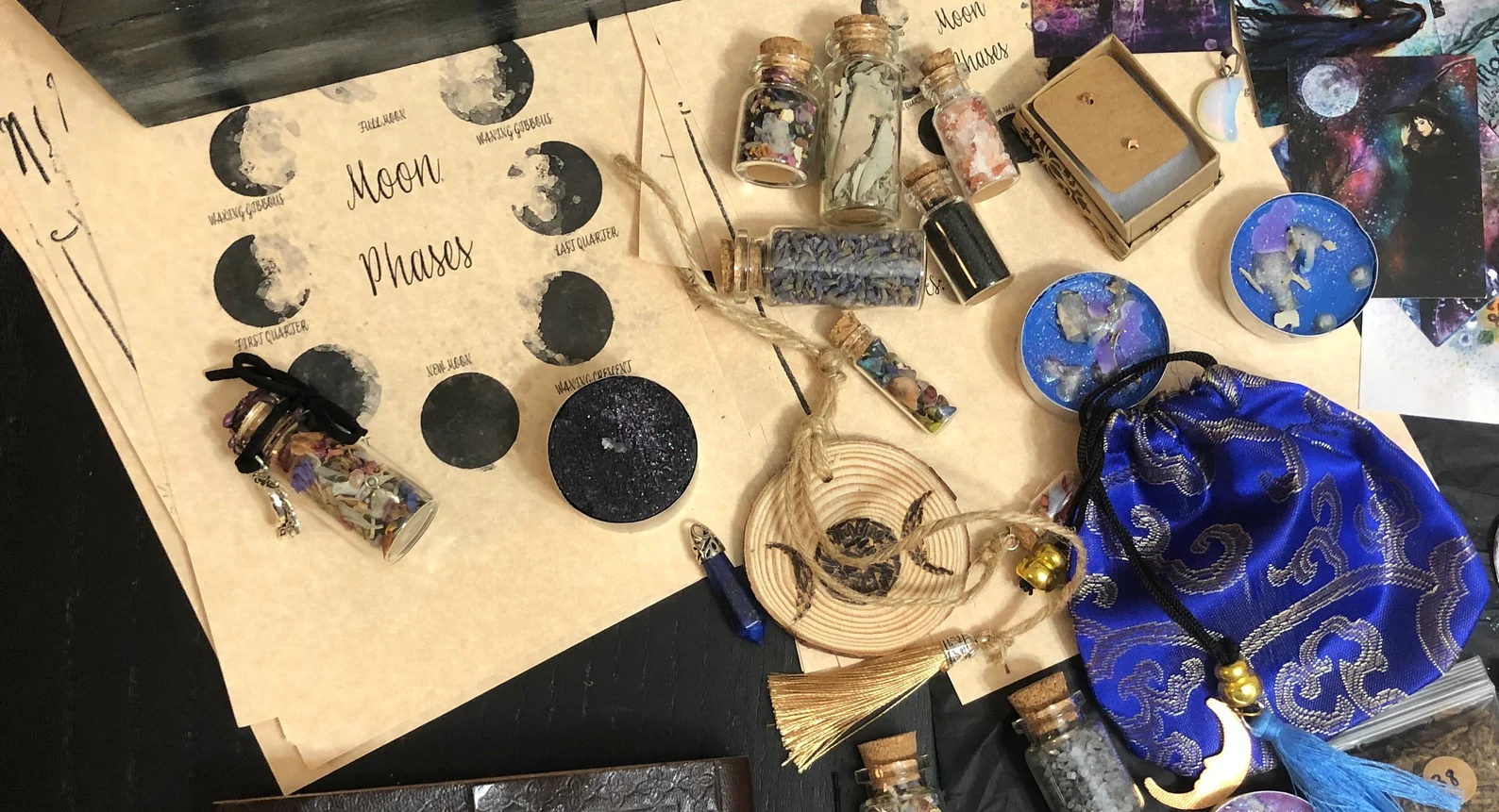 Beautiful witchcraft subscription box by Mystic Drawer