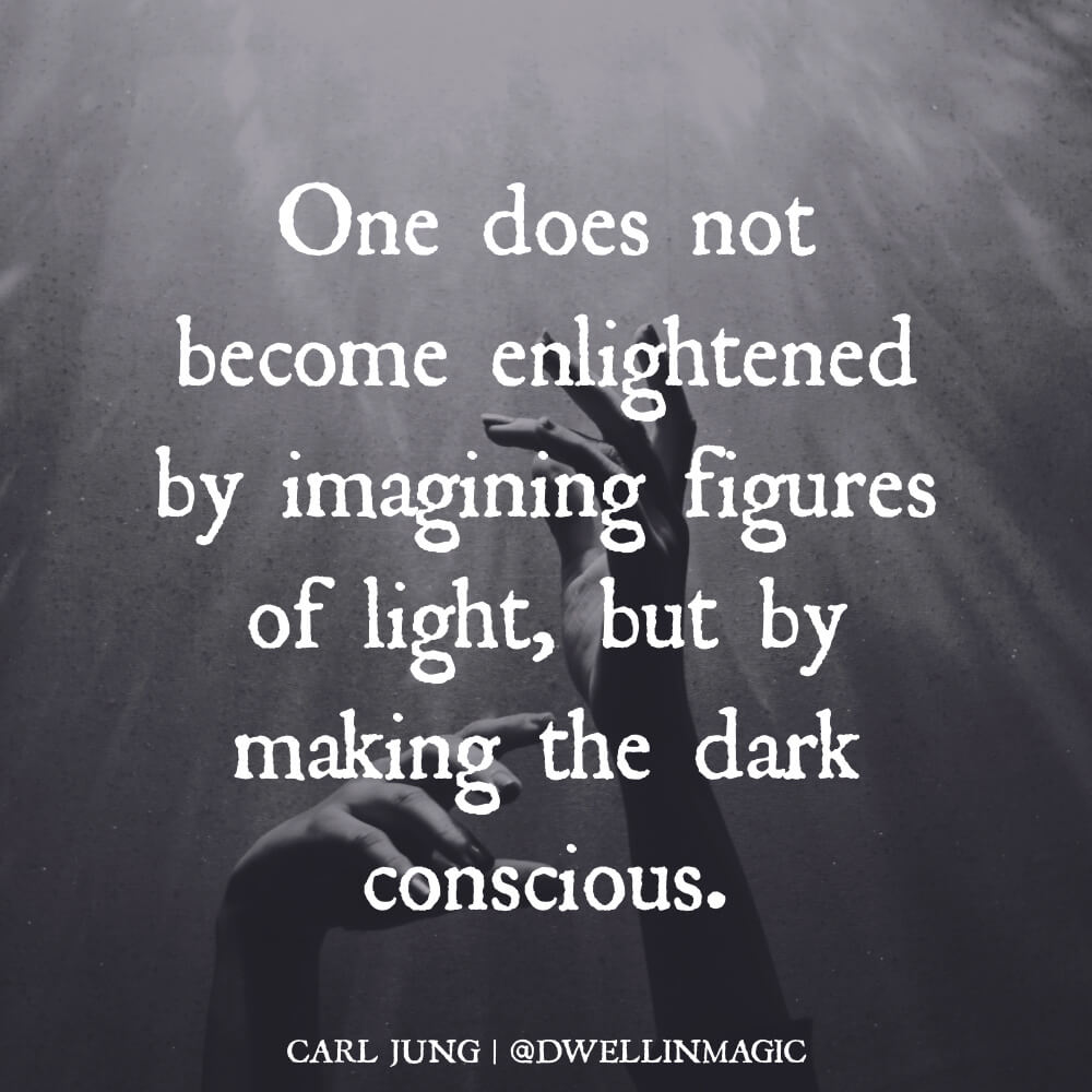 Carl Jung shadow work quote