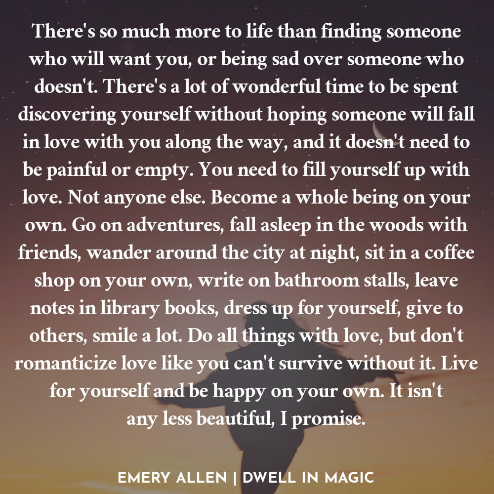 Living for yourself quotes Emergy Allen