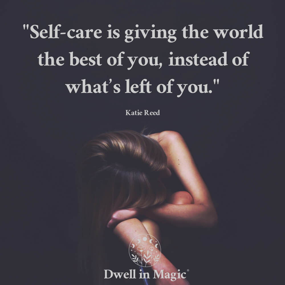 Take care of yourself quote - Katie Reed quote